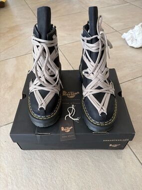 Rick Owen x Dr. Martens 1460 Quad Sole Megalace boots